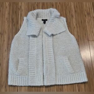 Style & Co White Knit Vest